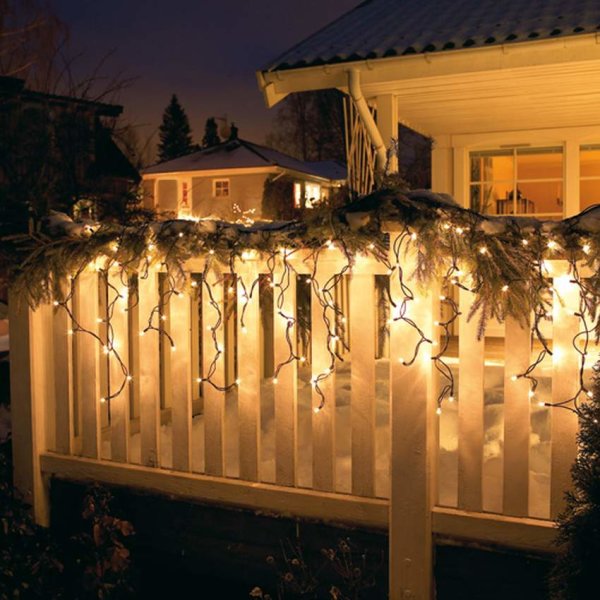 Lichtervorhang für Außen