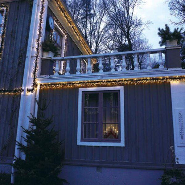 Tree Cluster Lichterkette Für Außen 10m Classic Warm 768 LEDs Dimmer Timer