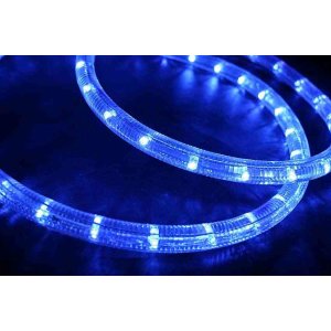 LED Lichtschlauch blau Schnittlängen 36 LEDs/m 3,2W/m 230V anschlußfertig