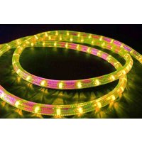 LED Lichtschlauch gelb Schnittlängen 36 LEDs/m 2,4W/m 230V anschlußfertig
