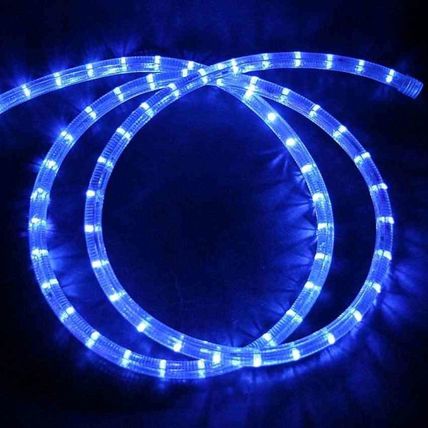 LED Lichtschlauch 18m blau 36 LEDs/m 3,2W/m 230V anschlußfertig