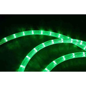 LED Lichtschlauch 10,5m grün 36 LEDs/m 3,2W/m 230V anschlußfertig