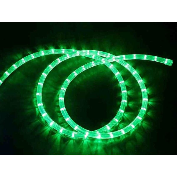 LED Lichtschlauch 15m grün 36 LEDs/m 3,2W/m 230V anschlußfertig