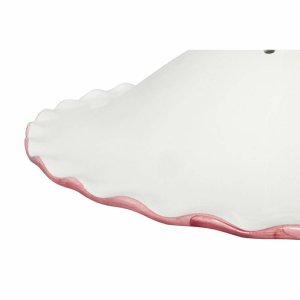 Ceramiche Borso Pendelleuchte Keramik weiß mit rosa...