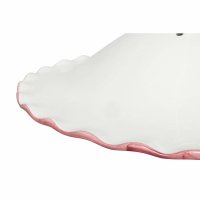 Ceramiche Borso Pendelleuchte Keramik weiß mit rosa Blumenmuster