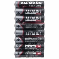 8 Stück Batterien Alkaline, Micro, AAA, LR03 1,5V Ansmann