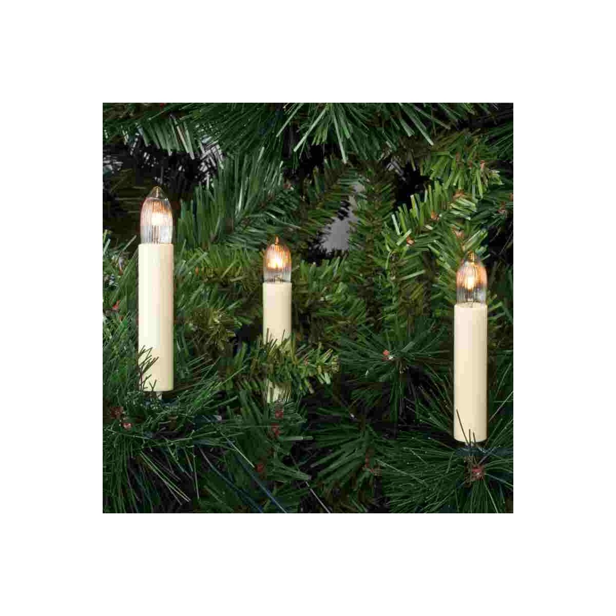 Rotpfeil Weihnachtslichterkette 15 x 3W Kerzen elfenbein Inn