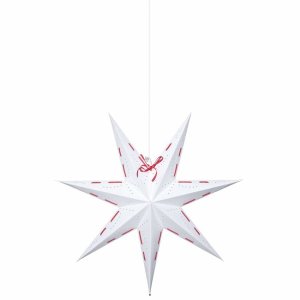 Weihnachtsstern VIRA Papier weiß Leuchtstern für 1 x E14