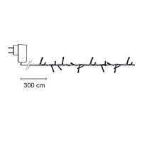 LED-Clusterlightkette 400 warmweiße LEDs L=8m IP44