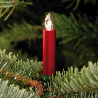 Krinner kabellose LED-Kerzen LUMIX Superlight Mini rot Basis-Set