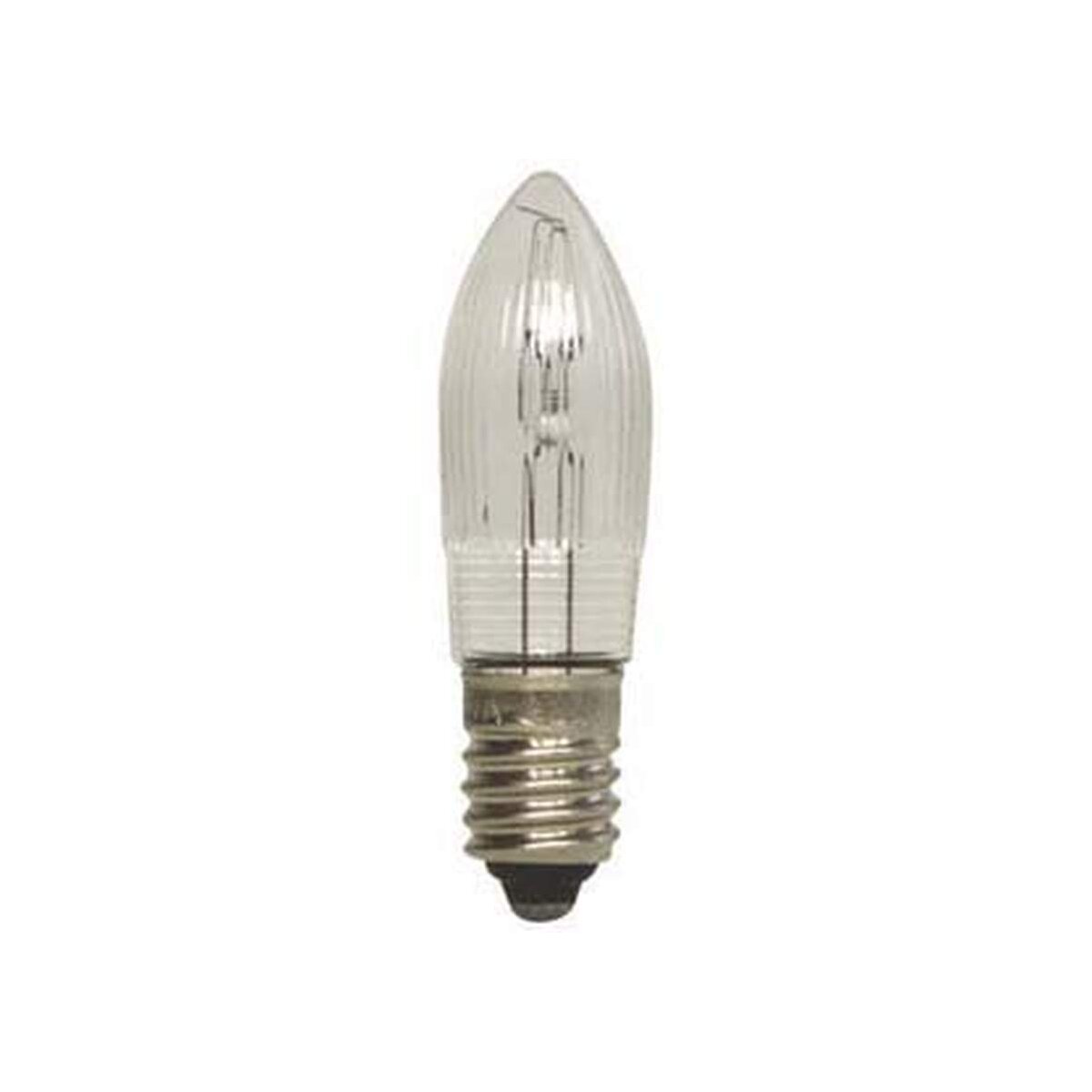 Ersatzkerze Topkerze E10 16V 3W klar geriffelt 3er-Set
