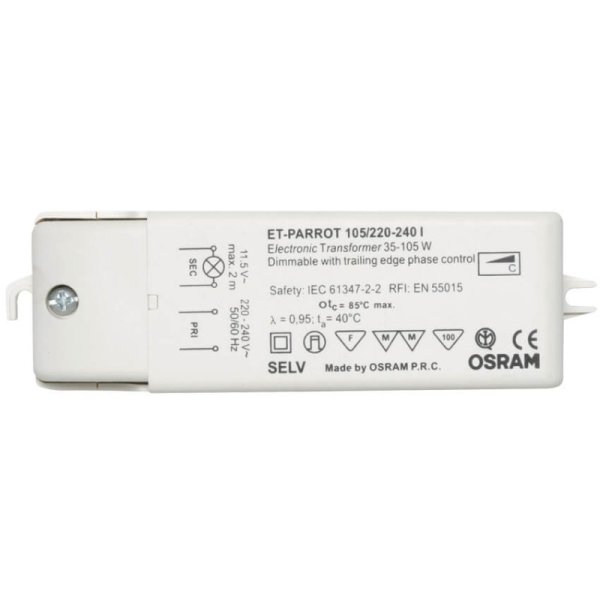 OSRAM ET-Parrot elektronischer Transformator 35-105W 230 / 11,5V AC