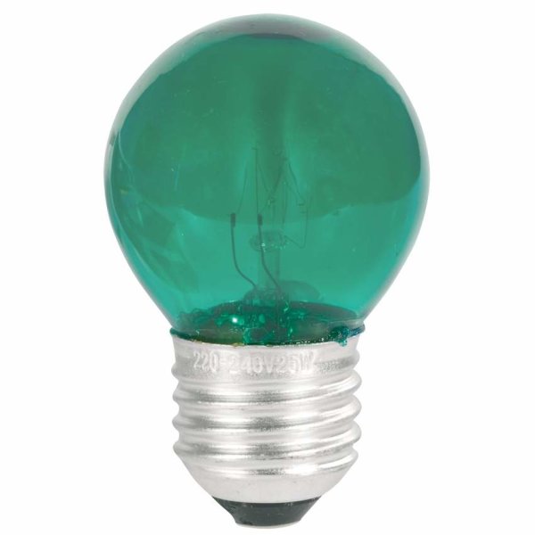 Tropfenlampe, Tropfen E27 230V 25W, grün matt