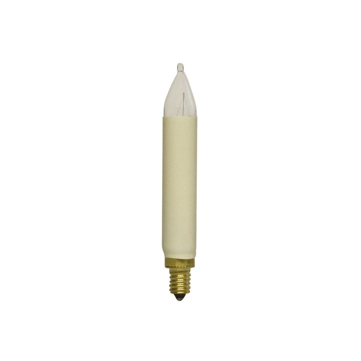 Schaftkerze Weihnachts-Lichterkettenkerze E10 12V 3W Rotpfei