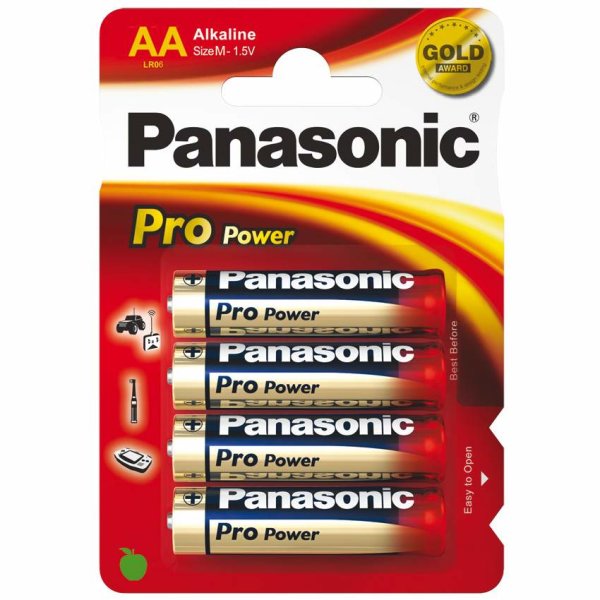 Panasonic Alkaline Pro Power Batterie Mignon AA 4er