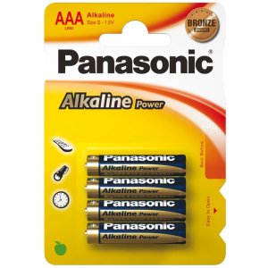 Panasonic Alkaline Power Batterie Micro AAA 4er