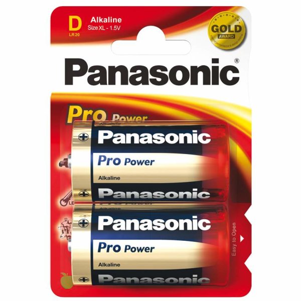 Panasonic Alkaline Pro Power Batterie Mono D 2er