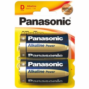 Panasonic Alkaline Power Batterie Mono D 2er