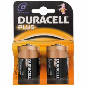 Duracell Plus Power Batterie Mono D 2er