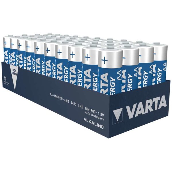 Varta HIGH ENERGY Batterie Mignon AA 40 Stück Set