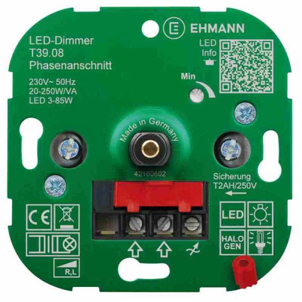 LED Druck-/Wechsel-Dimmereinsatz LUMEO® DOMUS, T39.08 20-250W