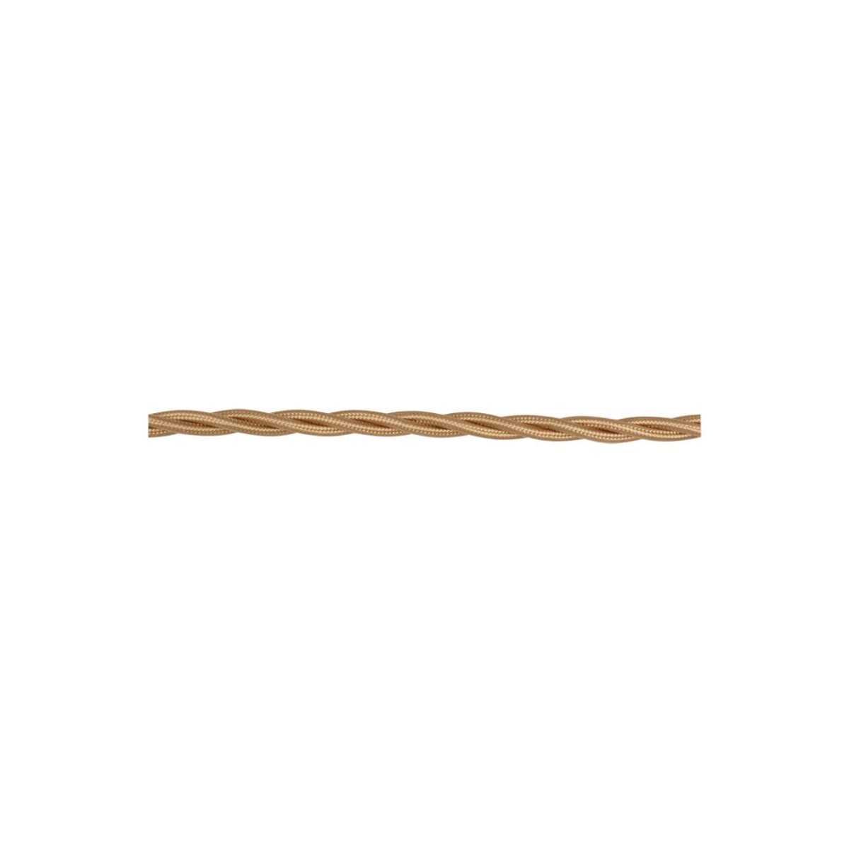 GI Gambarelli Seiden-Flechtkabel 4G x 1,5 mm² gold 10m