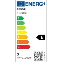 Sigor Dimmbare LED Glühlampe E27 7W matt 806lm 2700K L=103 Ø=60mm
