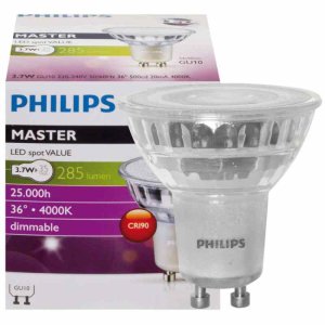 Philips MASTER LEDSpot Value GU10 3,7W 285lm 4000K...