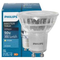 Philips MASTER LEDspot Value GU10 4,8W Flood 355 lm 2700K dimmbar