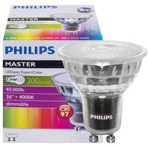 Philips MASTER LEDspot Ra=90 GU10 3,9W 36° 300lm...