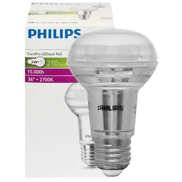 Philips CorePro LEDspot R50  E14  2,9W =40W nicht dimmbar Typ 57851300