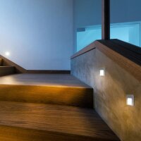 LED Wand- und Treppeneinbauleuchte MOZA Aluminium 3100K 13lm
