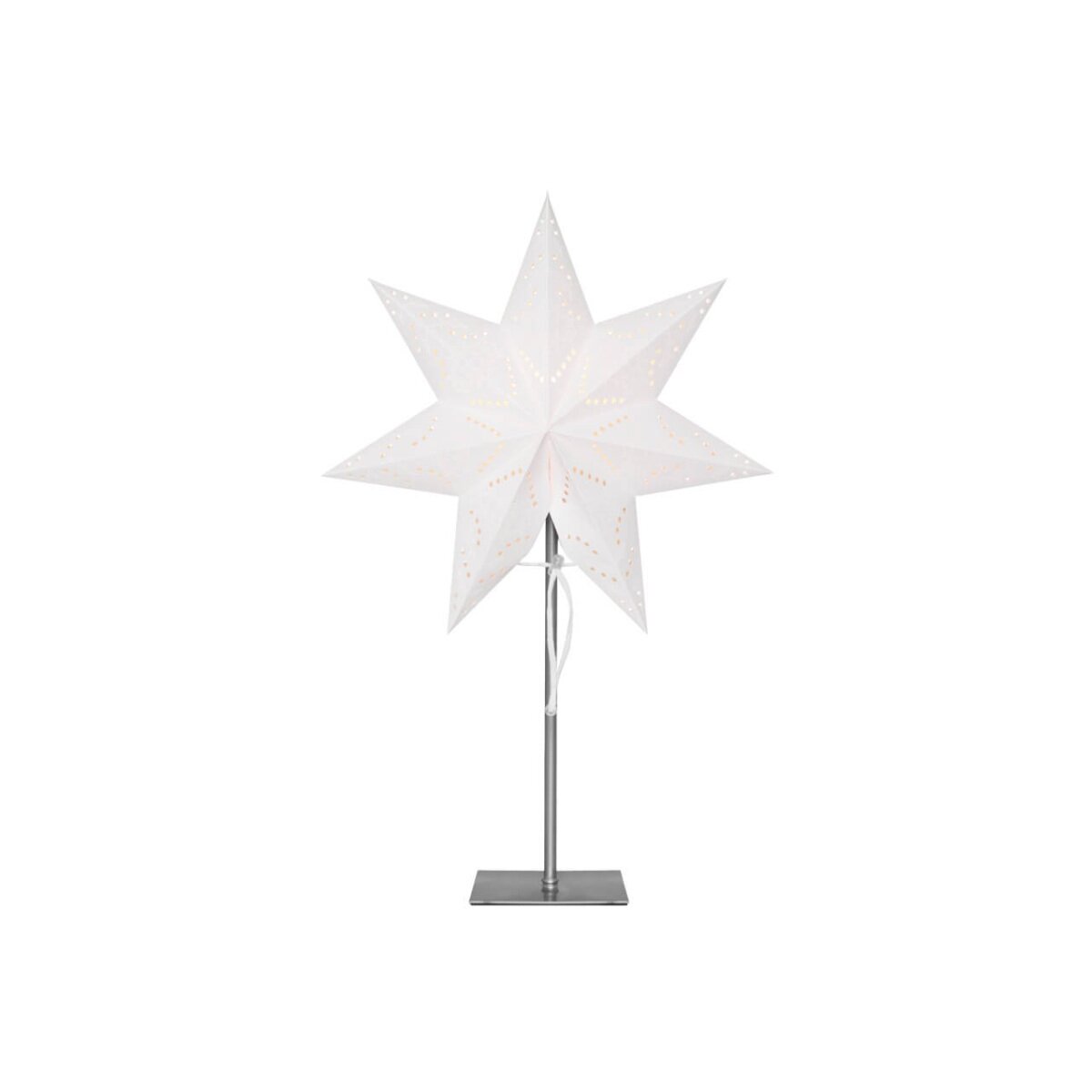 Weihnachts Tischstern Leuchtstern wei&sz box