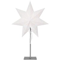 Weihnachts Tischstern Leuchtstern weiß ausgestanztes Papier