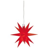 Sterntaler LED Weihnachtsstern rot 1 LED für innen Ø=12cm