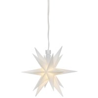 LED-Weihnachtsstern weiß 1 warmweiße LED für innen Ø=120mm