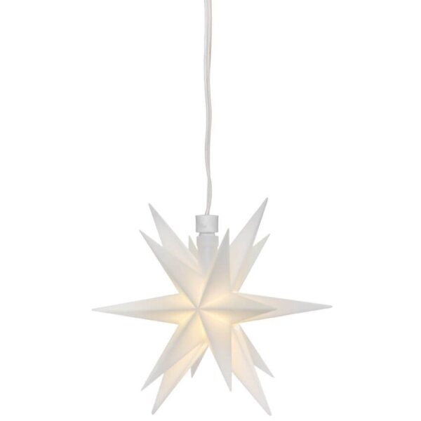 Sterntaler LED-Weihnachtsstern weiß Ø=12cm 1 LED Batteriebetrieb
