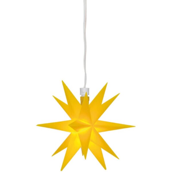 Sterntaler LED Weihnachtsstern gelb 1 LED Ø=12cm Batteriebetrieb