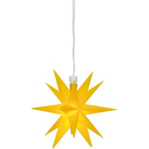 LED-Weihnachtsstern gelb mit 1 warmwei&szlig;en LED...
