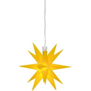 Sterntaler LED Weihnachtsstern gelb 1 LED Ø=12cm Batteriebetrieb