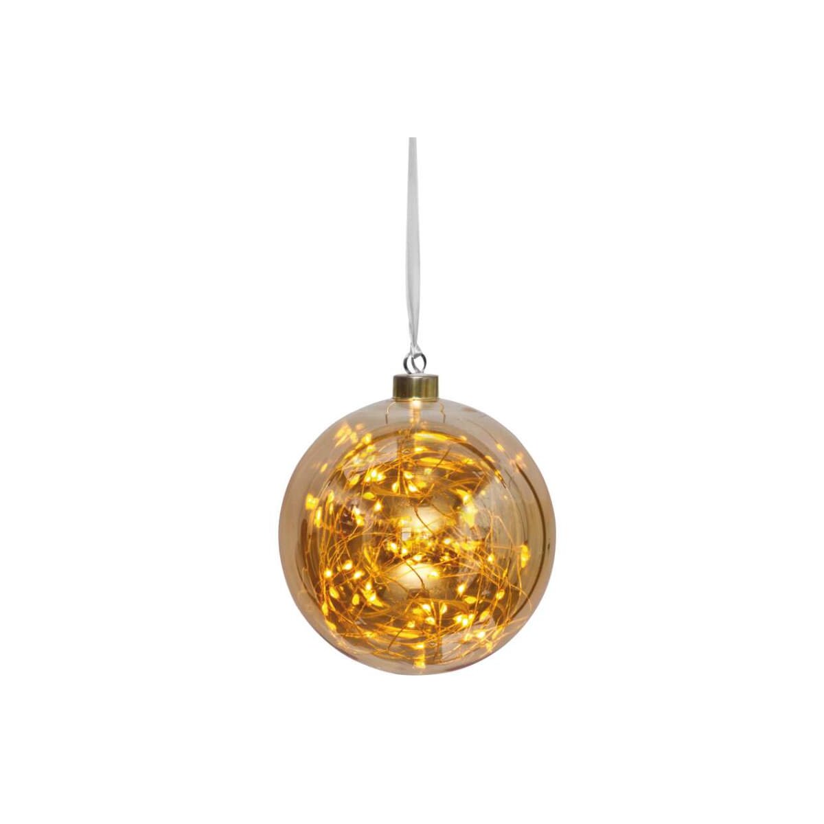 LED-Glaskugel Weihnachtskugel GLOW 40 warmweiße LEDs 1