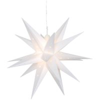 LED Weihnachtsstern Vectra 3D mit 12 warmweißen LEDs weiß