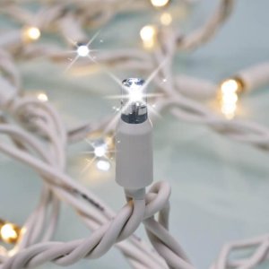WingLinks Premium LED-Minilichterkette Flash weiß...