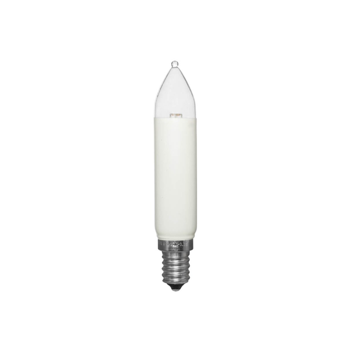 LED Schaftkerze E14 8-34V 0,6W je 4 LEDs 2-er Set Rotpfeil