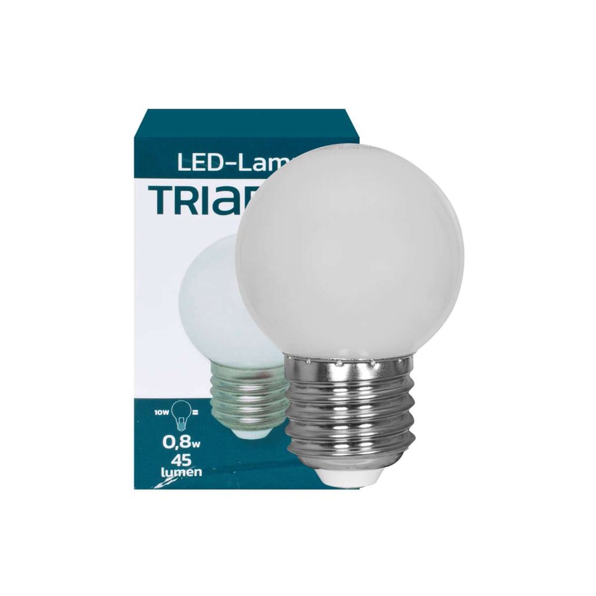 LED Tropfen E27 1W matt 40 lm 3000K warmweiß IP44