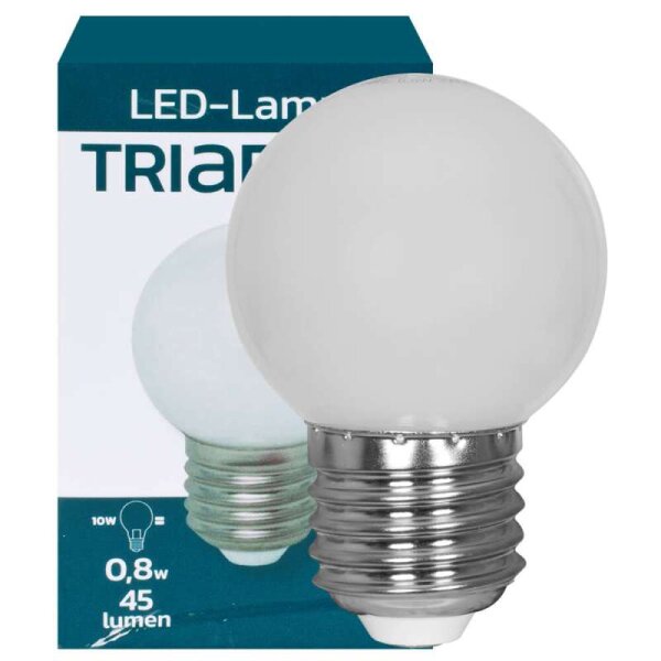 LED Tropfen E27 1W matt 40 lm 3000K warmweiß IP44
