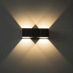 LED-Außenwandleuchte Ober- Unterlicht anthrazit