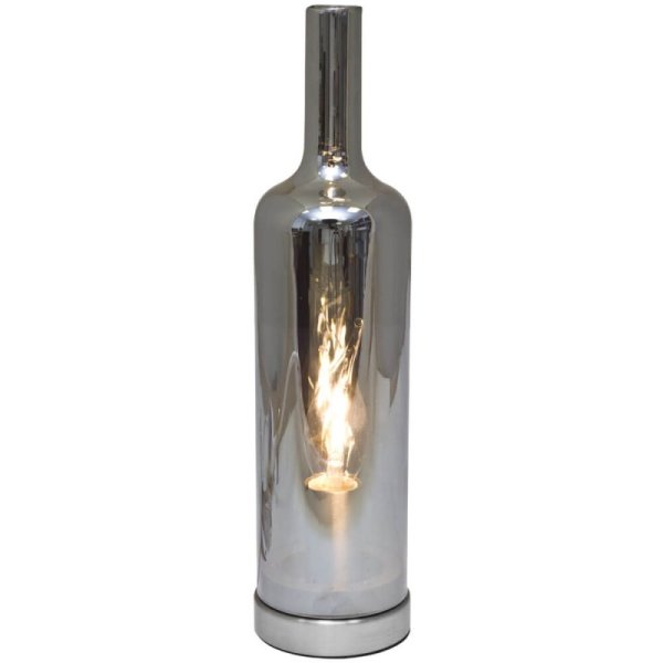 Nino Leuchten Tischleuchte Bottle Rauchglas Flaschenform 1 x E14