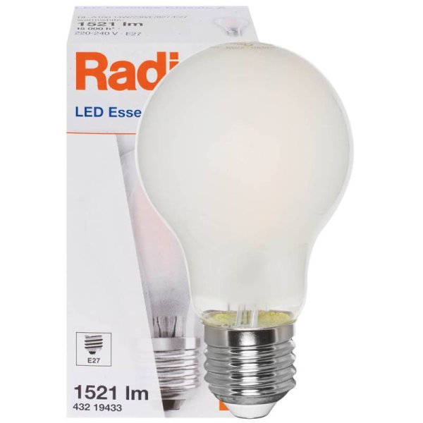 LED-Lampe RaLED ESSENCE AGL-Form matt E27 10W 1521lm 2700K