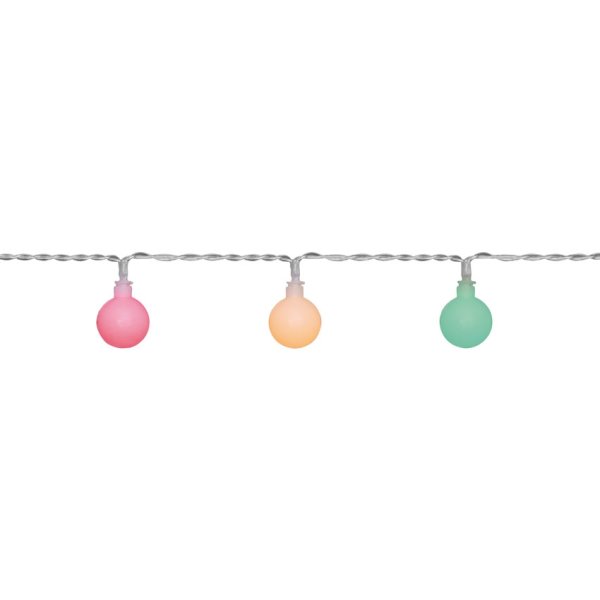 LED Dekolichterkette multicolor 50-flammig Kunststoffku